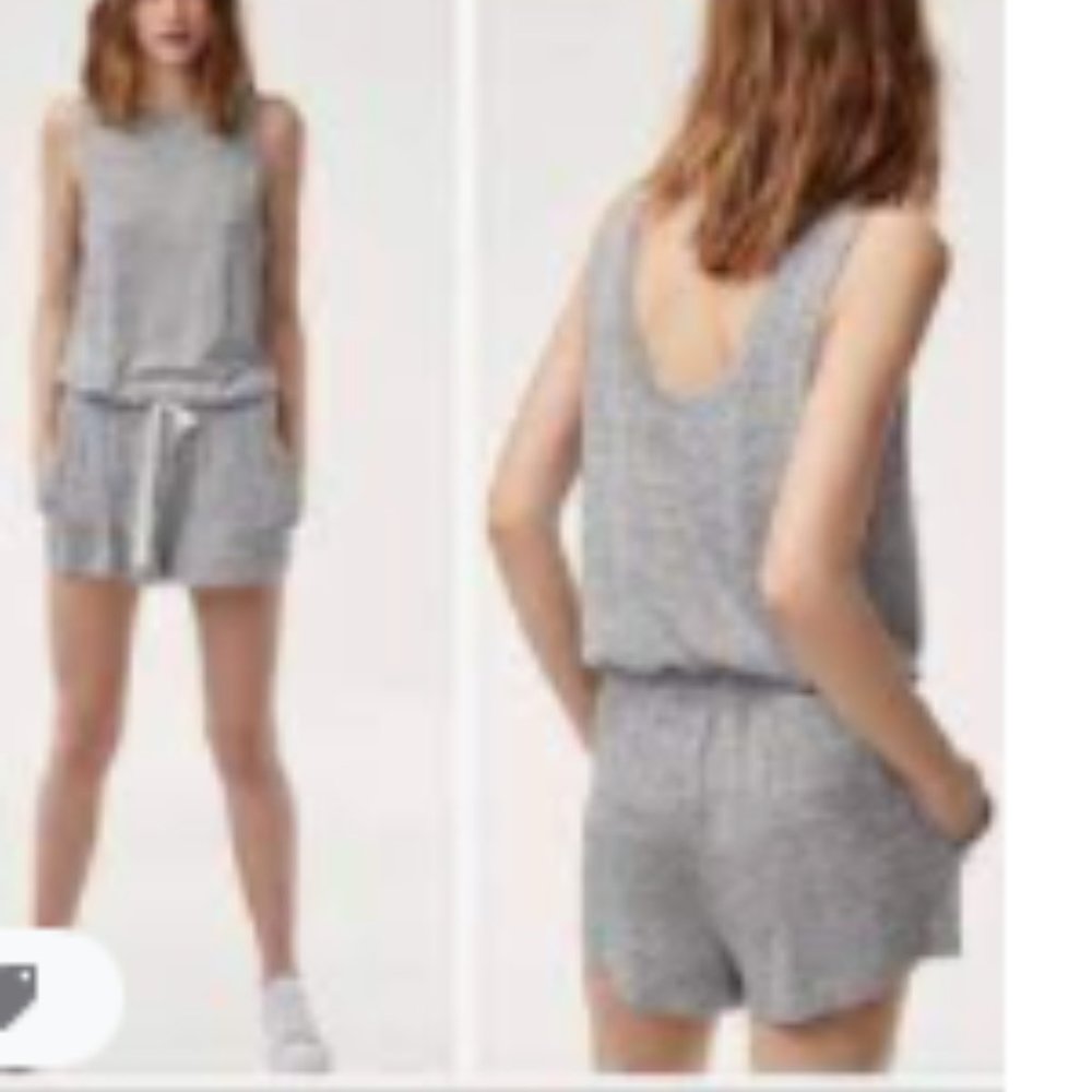 Aritzia Wilfred Free Izabel Minimalist knit Romper Size Small